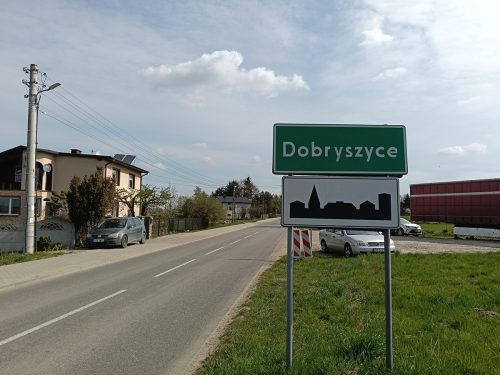 detektyw Dobryszyce tablica miejscowości