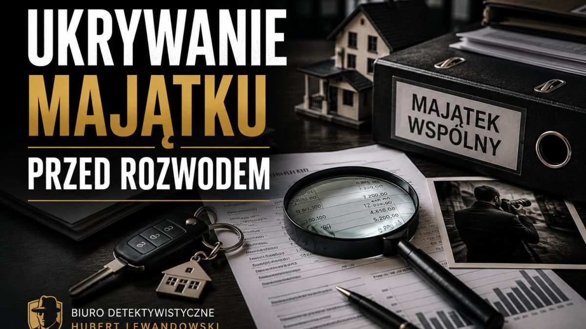 Ukrywanie majątku przed rozwodem – jak prywatny detektyw z Radomska pomaga gromadzić legalne dowody