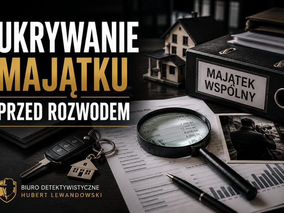 Ukrywanie majątku przed rozwodem – jak prywatny detektyw z Radomska pomaga gromadzić legalne dowody