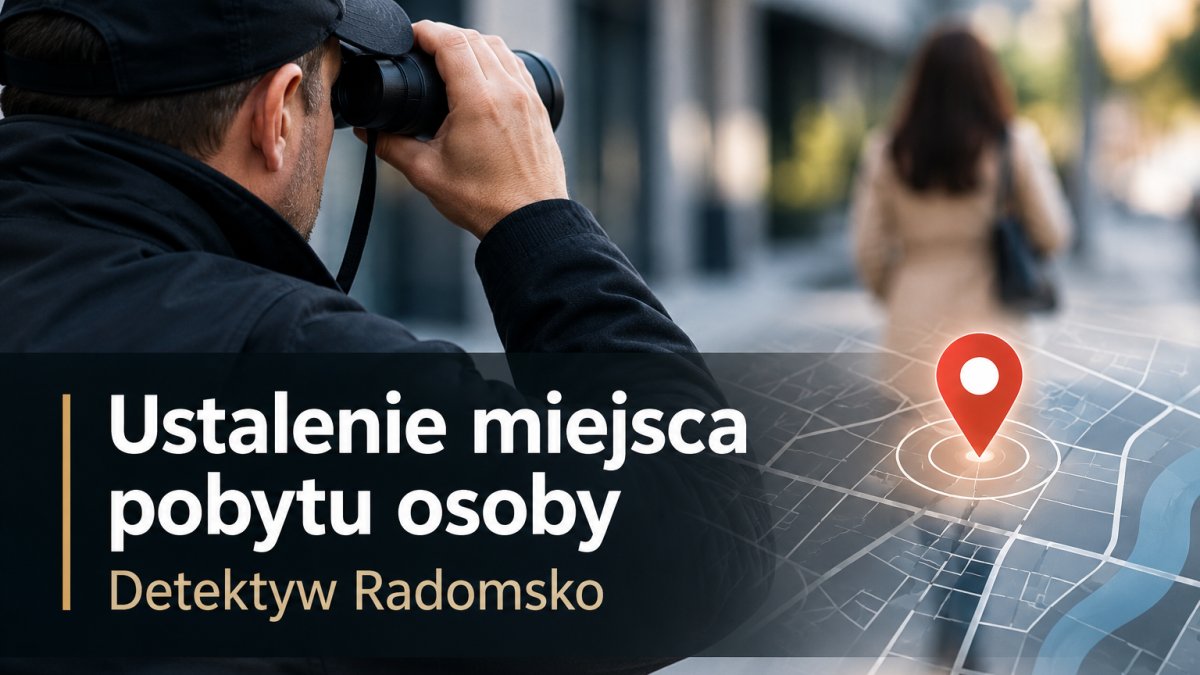 Ustalenie miejsca pobytu osoby – prywatny detektyw w Radomsku