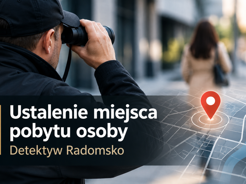 Ustalenie miejsca pobytu osoby – prywatny detektyw w Radomsku